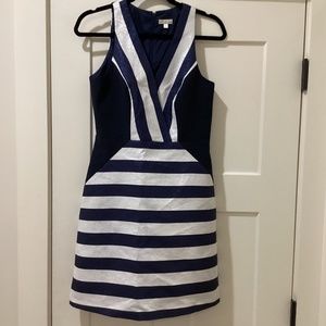 Shoshanna Blue White Contemporary Dress